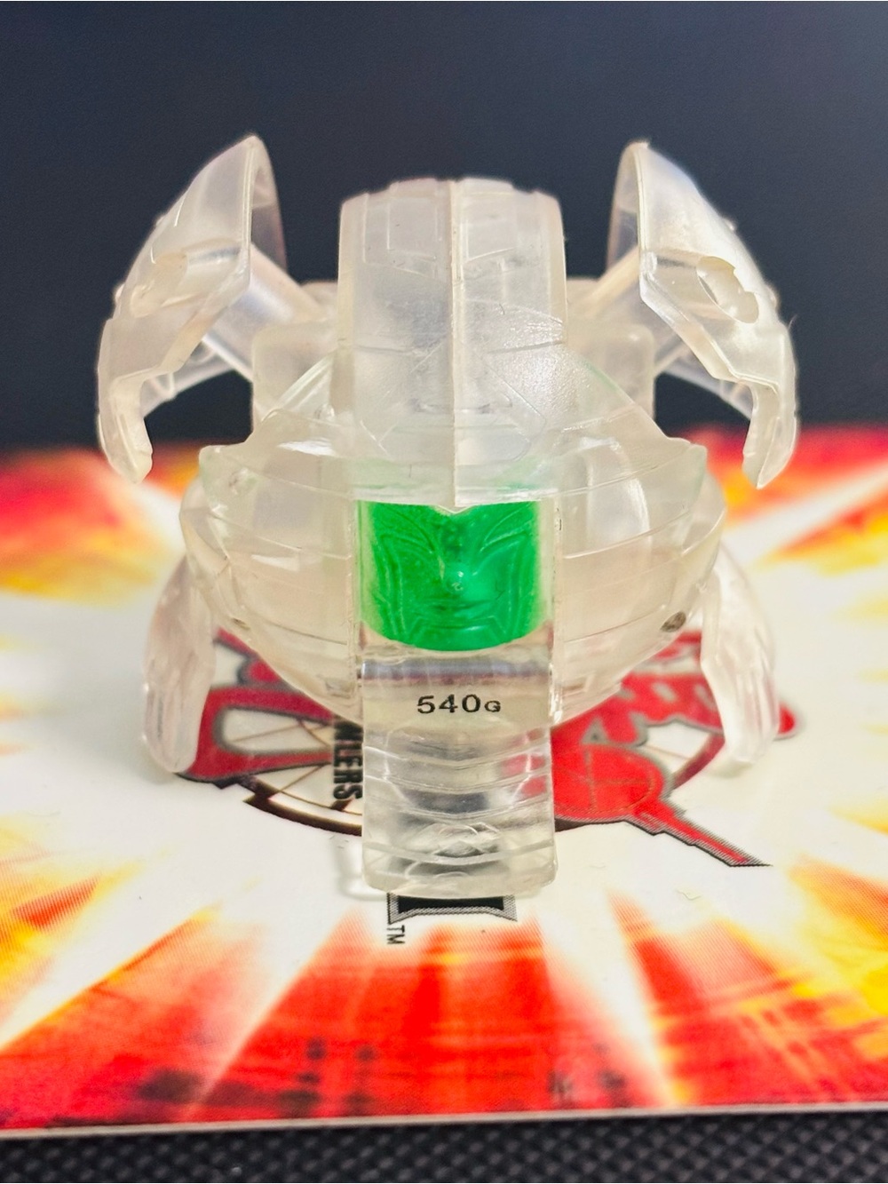 Bakugan Battle Brawler B1 Translucent Clear Manion *RARE*